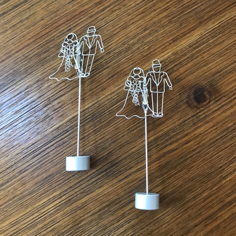 Set of 8 Bride & Groom decorative picture displays